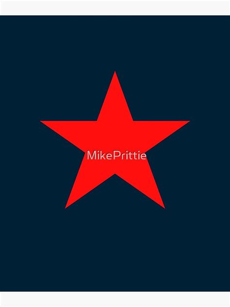 "Red Star Emoji" Poster for Sale by MikePrittie | Redbubble