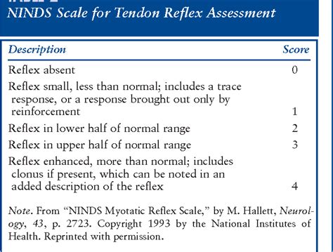 Deep Tendon Reflexes Diagram