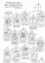 Stations Of The Cross coloring Pages 14 Catholic lent  sketch template