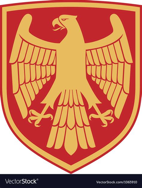 Eagle - coat of arms Royalty Free Vector Image