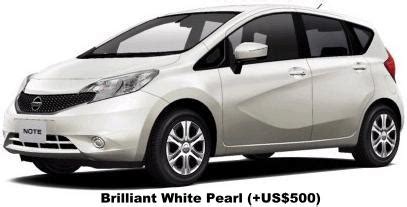 New Nissan Note Body color photo, Exterior colour picture, colors image