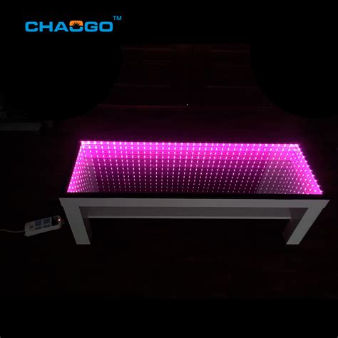 Interactive Bar Furniture Table Light Up Illuminated 3d Infinity Led Coffee Table - Buy 3d ...