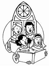Childrens Choir Coloring Page  1000 Images About ECM Color Sheets On sketch template