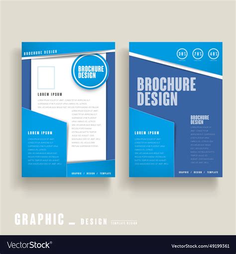 Modern brochure template Royalty Free Vector Image