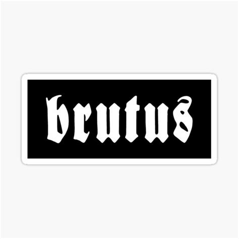 "Brutus Band Logo" Sticker for Sale by metalprints | Redbubble