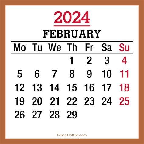 Printable Monthly 2024 Calendar February 22 - September 2024 Calendar Printable