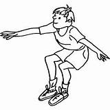 Long Jump Coloring Sheet Sketch Page sketch template