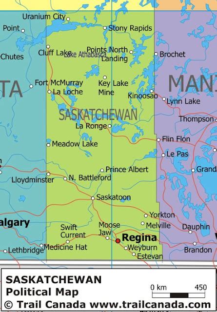 Map of Canada Regional City in the Wolrd: Saskatchewan Map Regional Political Province