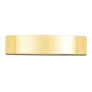 Men's Flat Wedding Band 14K Yellow Gold 5.0mm | Jared