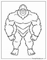 20 Bigfoot & Yeti Coloring Pages Free PDF Printables sketch template