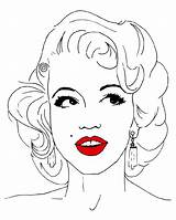 Marilyn Monroe Coloring Pages sketch template