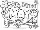 May Coloring Pages  Cute For Kids sketch template