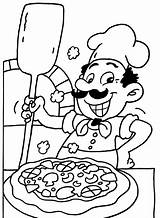 Chef And Pizza Sheet  Free Printable Coloring Pages sketch template
