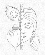 Krishna coloring page 23913385 Vector Art At Vecteezy sketch template