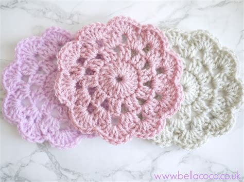 Crochet Coasters Pattern | FREE pattern and video tutorial