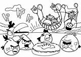 Angry Birds Scene To color  Coloring Pages sketch template