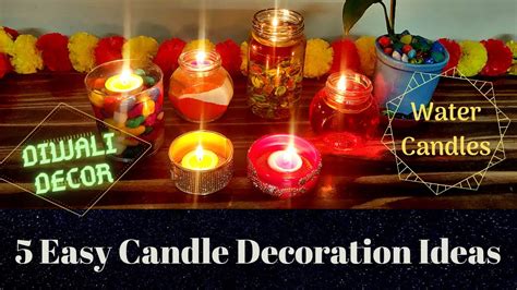 Water Candles | Diwali Decoration Ideas at Home | 5 Easy Diwali Home Decor Ideas | Floating ...