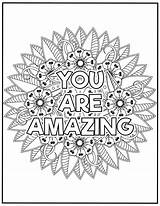 Positive Affirmation Coloring Pages Color  Vrogueco sketch template