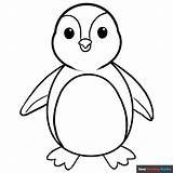 Penguin Coloring Page  Easy Drawing Guides sketch template