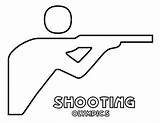 Olympics Shooting sketch template