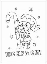 Elf Color Pages  Free Printable Coloring sketch template