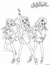 Lolirock Auriana Coloring Page Pages sketch template