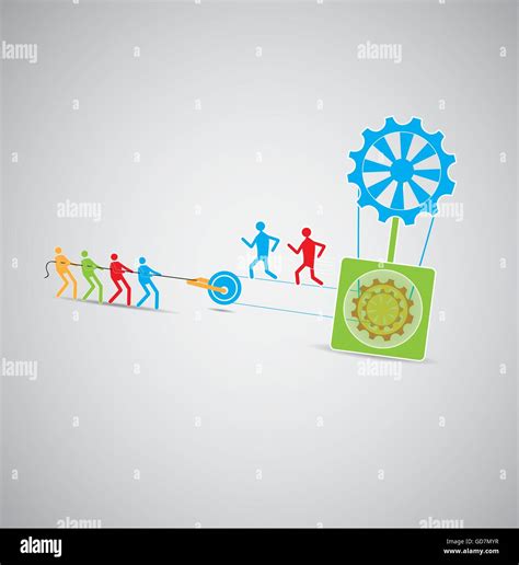 Teamwork, Vector illustration Stock Vector Image & Art - Alamy