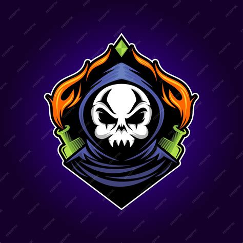 Premium Vector | Gamer skull mascot esport logo illustration