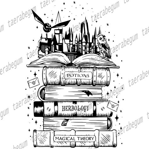 Wizard Castle Book Png, Magic Png, Wizard House Instant Download ...