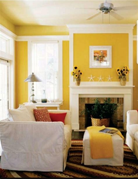Pin by Tama Berriman on Yellow palette & decor | Yellow living room, Living room color schemes ...