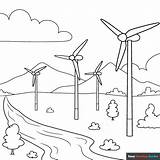 Wind Turbine Coloring Page  Easy Drawing Guides sketch template