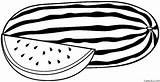 Watermelon Fruit Coloring Page » Turkau sketch template