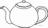 Coloring Pages Fancy Teapot sketch template