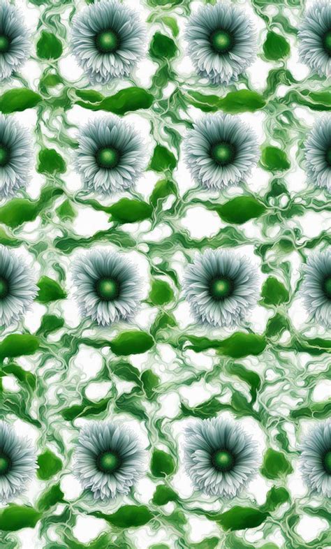 Green Flower Pattern by HawkWinds on DeviantArt