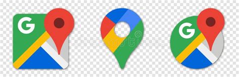 Google Maps Icons Set editorial photography. Illustration of style ...