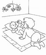 Older Brother Take Care Of His Baby Brother Coloring Page  Coloring Home sketch template