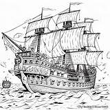 Pirate Ship Coloring Pages Free Printable sketch template