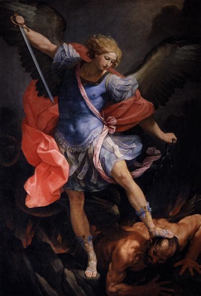 The Archangel Michael defeating Satan, 1635 - Guido Reni - WikiArt.org