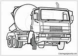 Cement Mixer Truck Coloring Page  Free Printable Pages sketch template