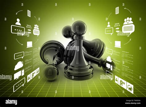 black pawn isolated on colour Stock Photo - Alamy