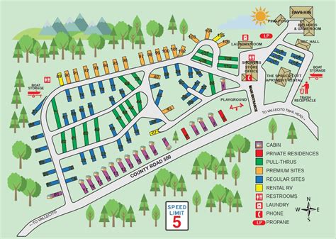 Bluespruce RV Park - PARK MAP & RULES