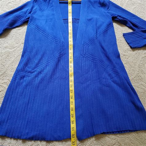 Verve Ami Women's Open Front Cardigan Bright Blue Long Sleeve Size M | eBay