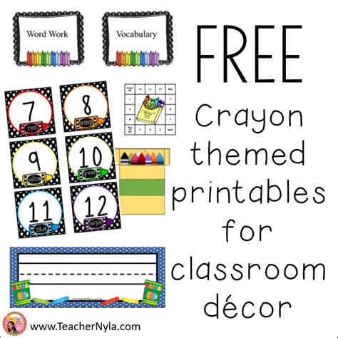 Nyla's Crafty Teaching: Crayon Themed Classroom Decor Ideas