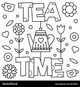 Tea Coloring Pages sketch template