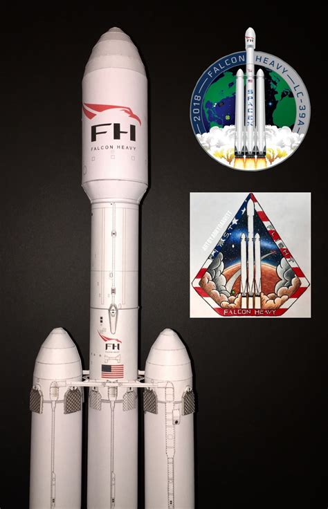 Falcon 9 – AXM Paper Space Scale Models.com