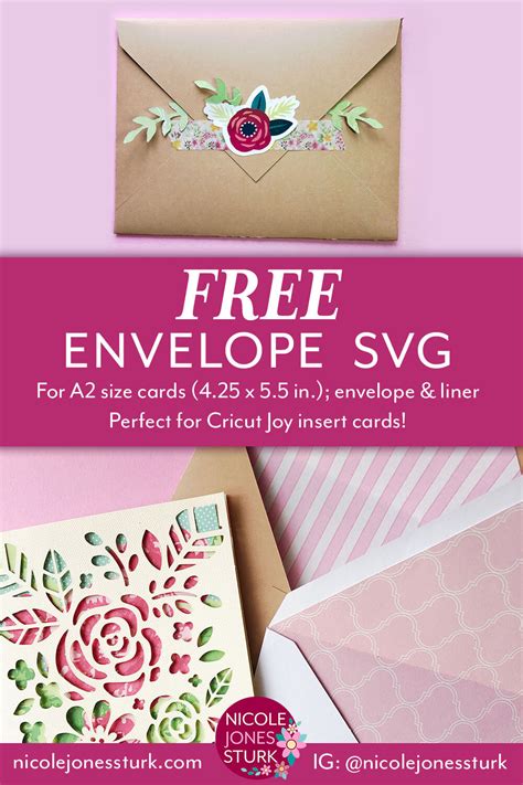 Free Envelope SVG for Cricut Joy Insert Cards — Nicole Jones Sturk