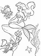 Ariel And Flounder Coloring Pages At GetDrawings  Free Download sketch template