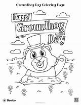 Groundhog Day Coloring Pages sketch template