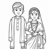 Indian Mother Coloring Pages sketch template