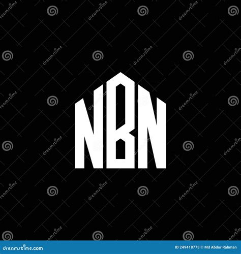 NBN Letter Logo Design on BLACK Background. NBN Creative Initials ...